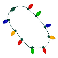 Light-Up Christmas Bulb Necklace