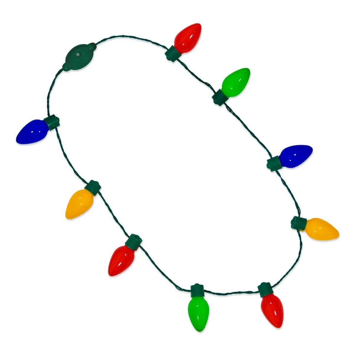 Light-Up Christmas Bulb Necklace