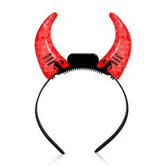 Light-Up Crystal Devil Horns