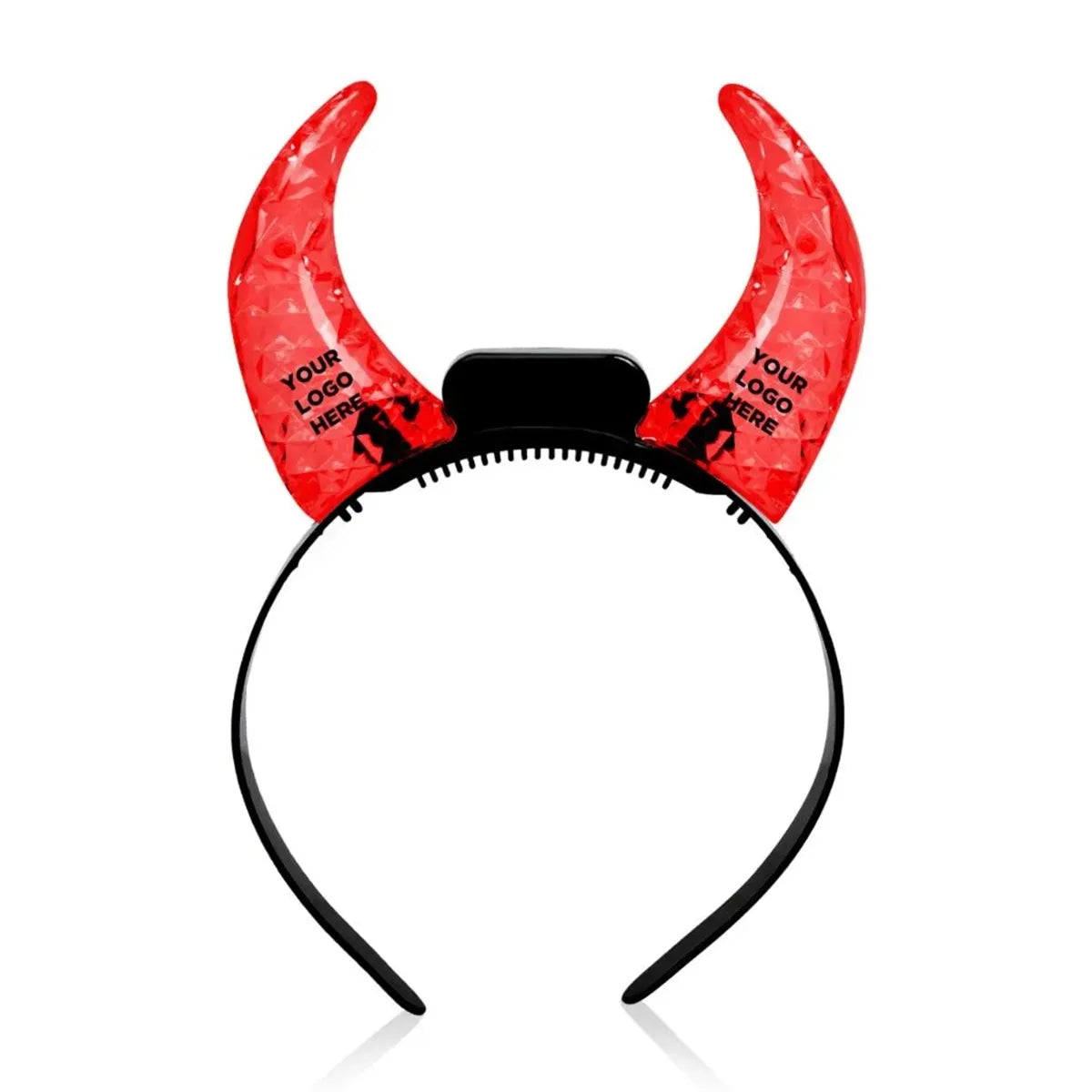 Light-Up Crystal Devil Horns