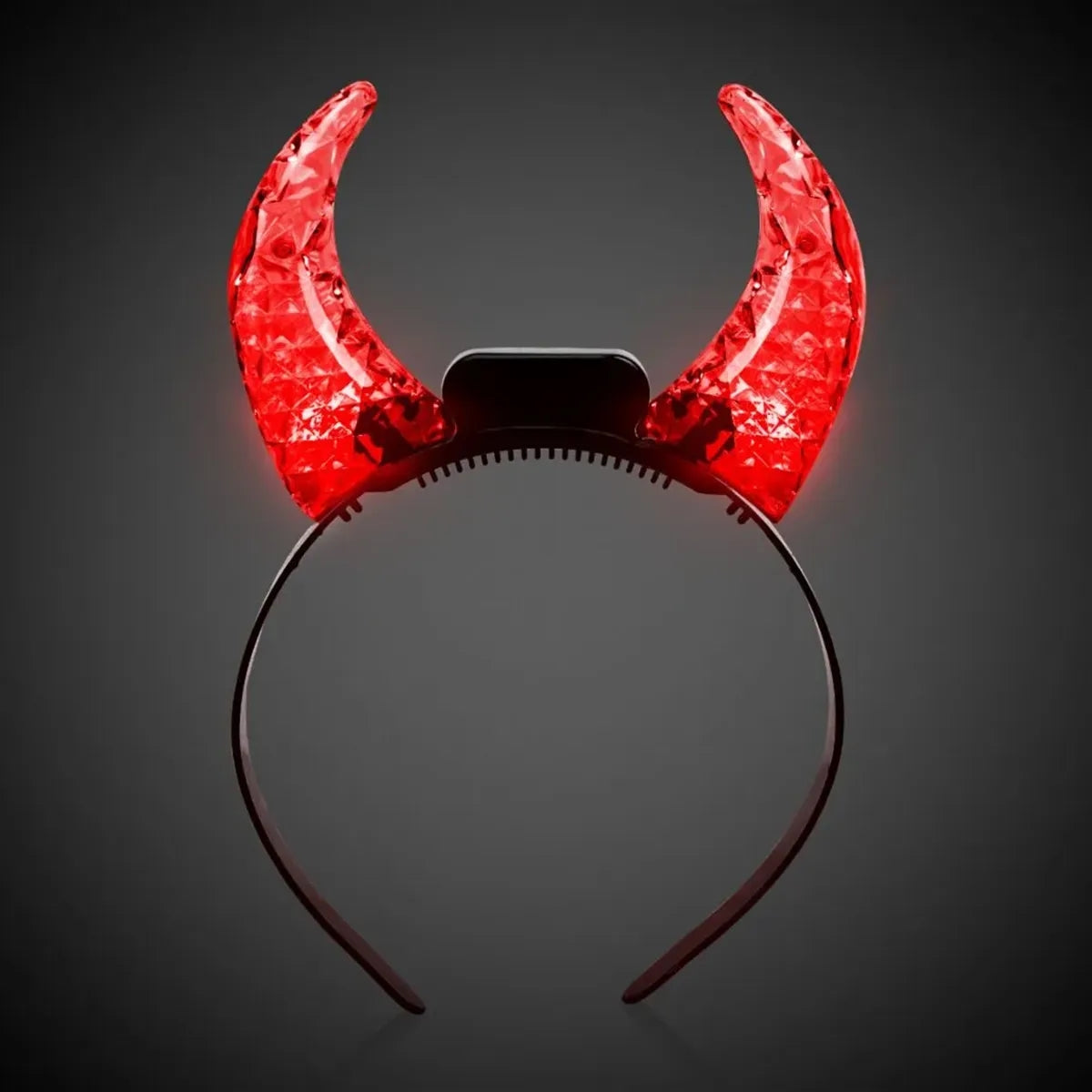 Light-Up Crystal Devil Horns