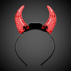 Light-Up Crystal Devil Horns