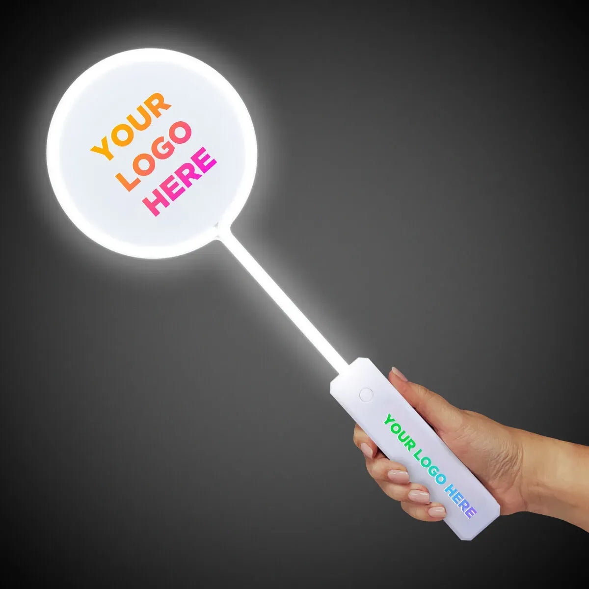 Light-Up White Circle Wand