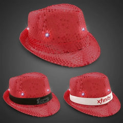 Light-Up Sequin Fedora — Rainbow