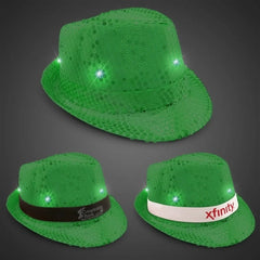 Light-Up Sequin Fedora — Rainbow