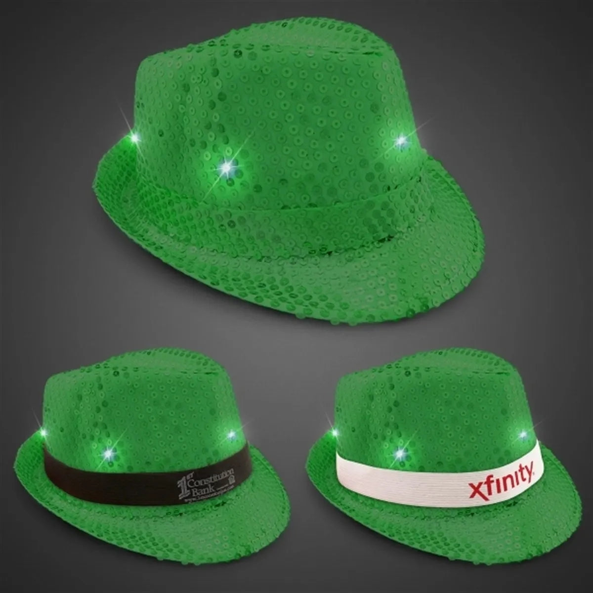 Light-Up Sequin Fedora — Rainbow