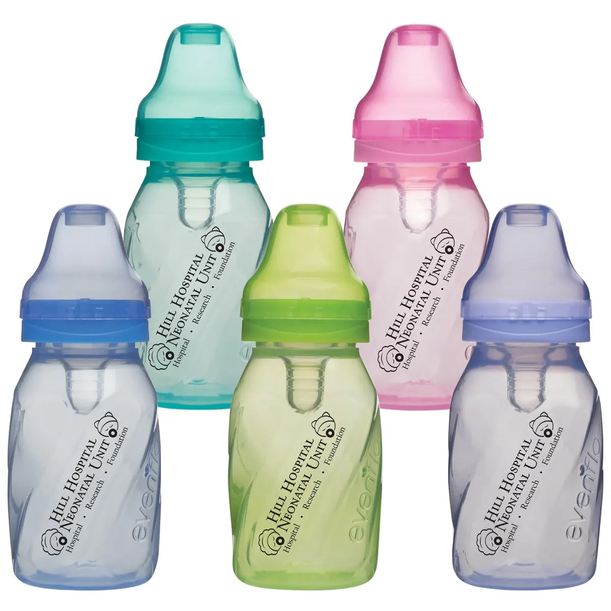 4 oz Assorted Color Baby Bottles