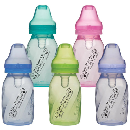 4 oz Assorted Color Baby Bottles
