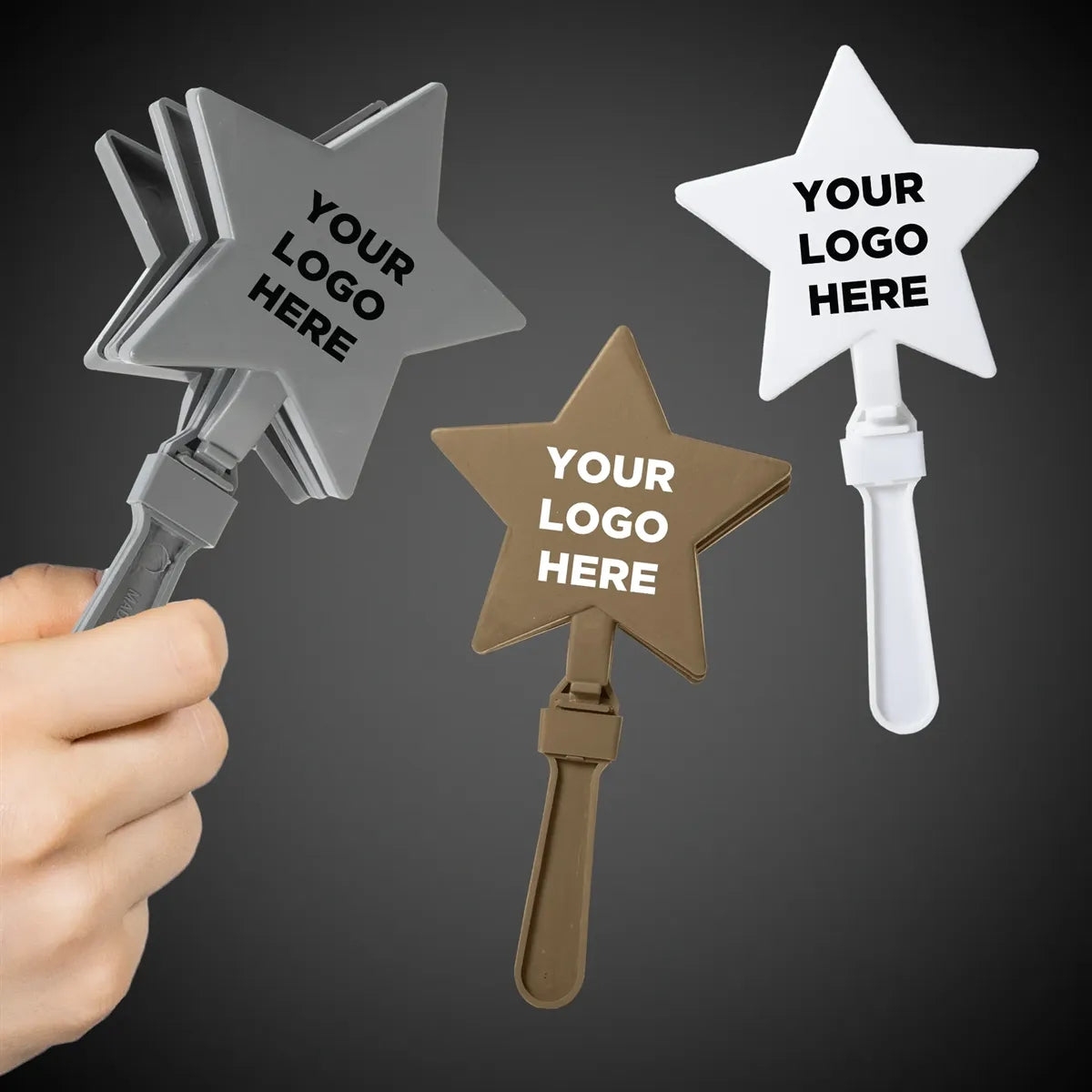 Matte Gold Star Hand Clapper