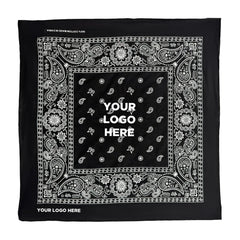 Cotton Bandana 22" — Solid & Paisley