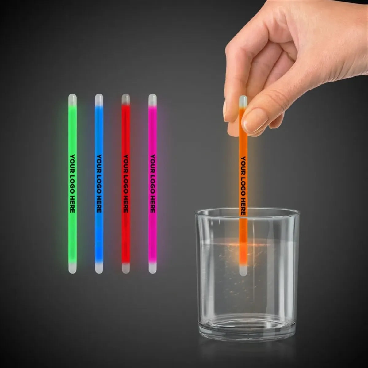 Glow Swizzle Stick 5"