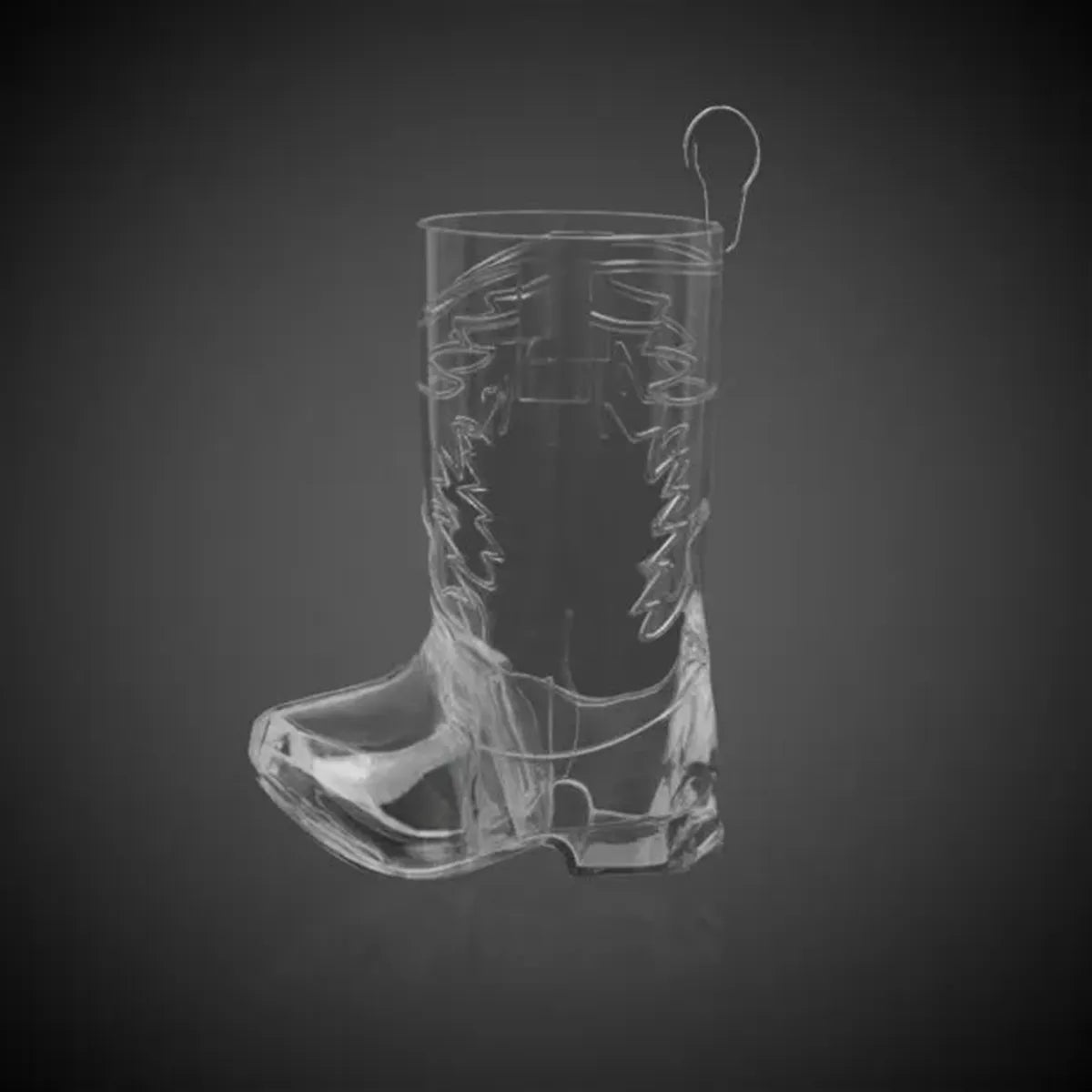 Western Boot Shot Glass Medallion