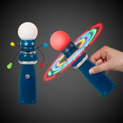 Light-Up Galaxy Spinner Wand 8"