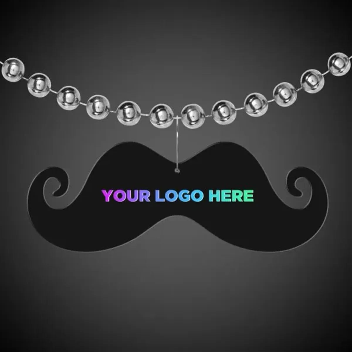Black Mustache Medallion