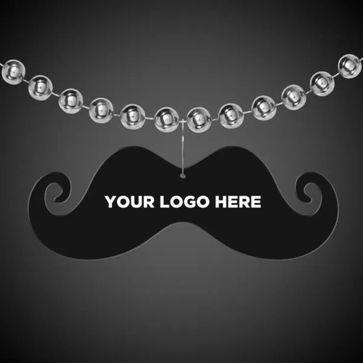 Black Mustache Medallion