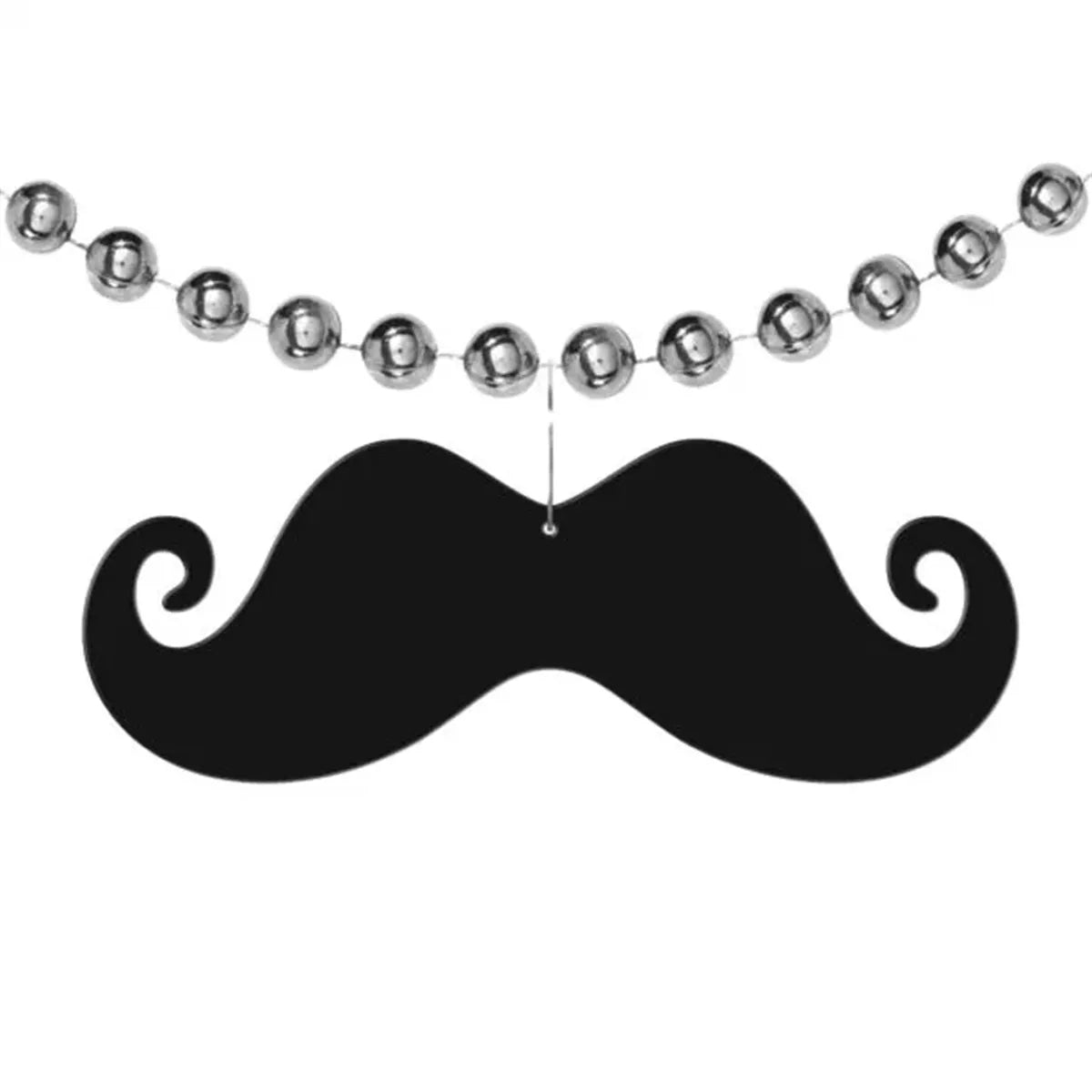 Black Mustache Medallion
