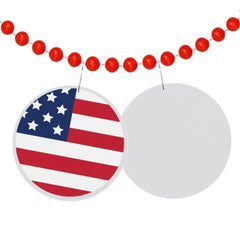American Flag Plastic Medallion 2.5"
