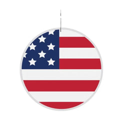 American Flag Plastic Medallion 2.5"