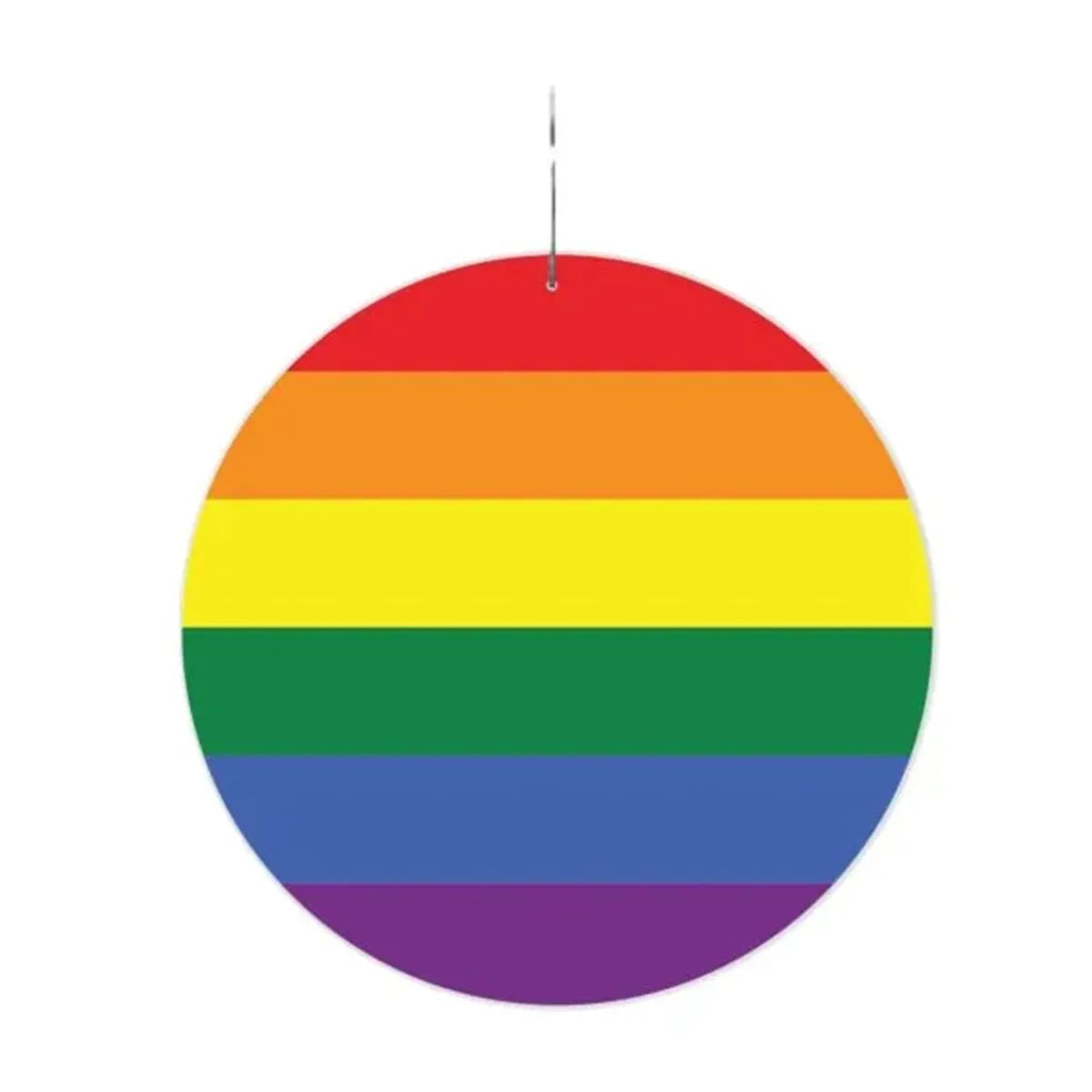 Rainbow Plastic Medallion 2.5"