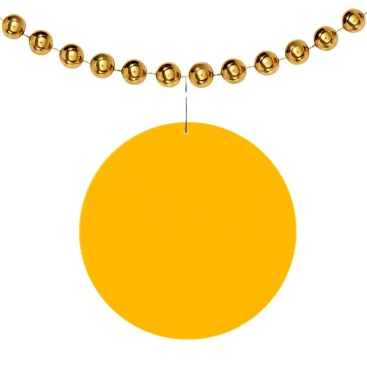 Plastic Circle Medallion Badge 2.5"