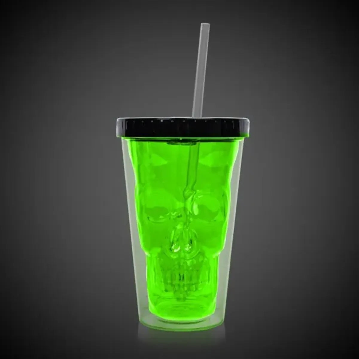 Light-Up Neon Skull Cup