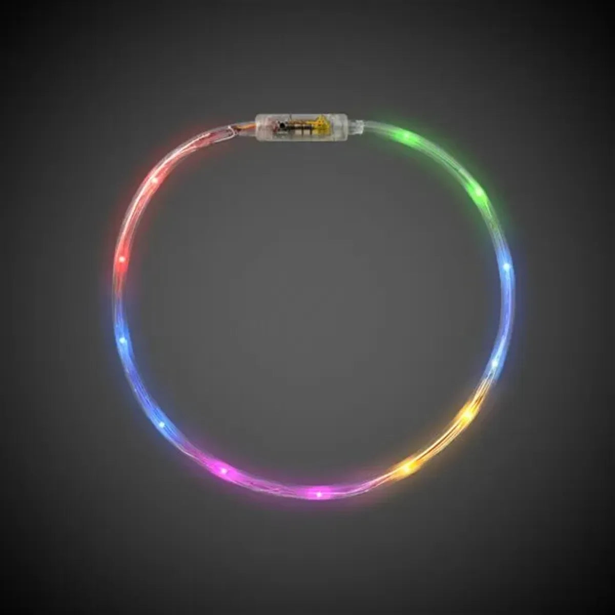 Light-Up Rainbow Fiber Optic Necklace