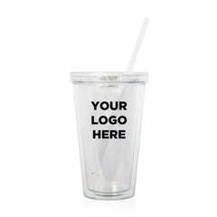 Light-Up Multi-Color Travel Cup with Clear Lid & Straw