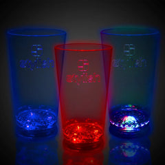 Light-Up Blue Pint Glass 16 oz