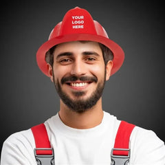 Red Plastic Firefighter Hat