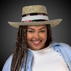 Straw Gambler Hat