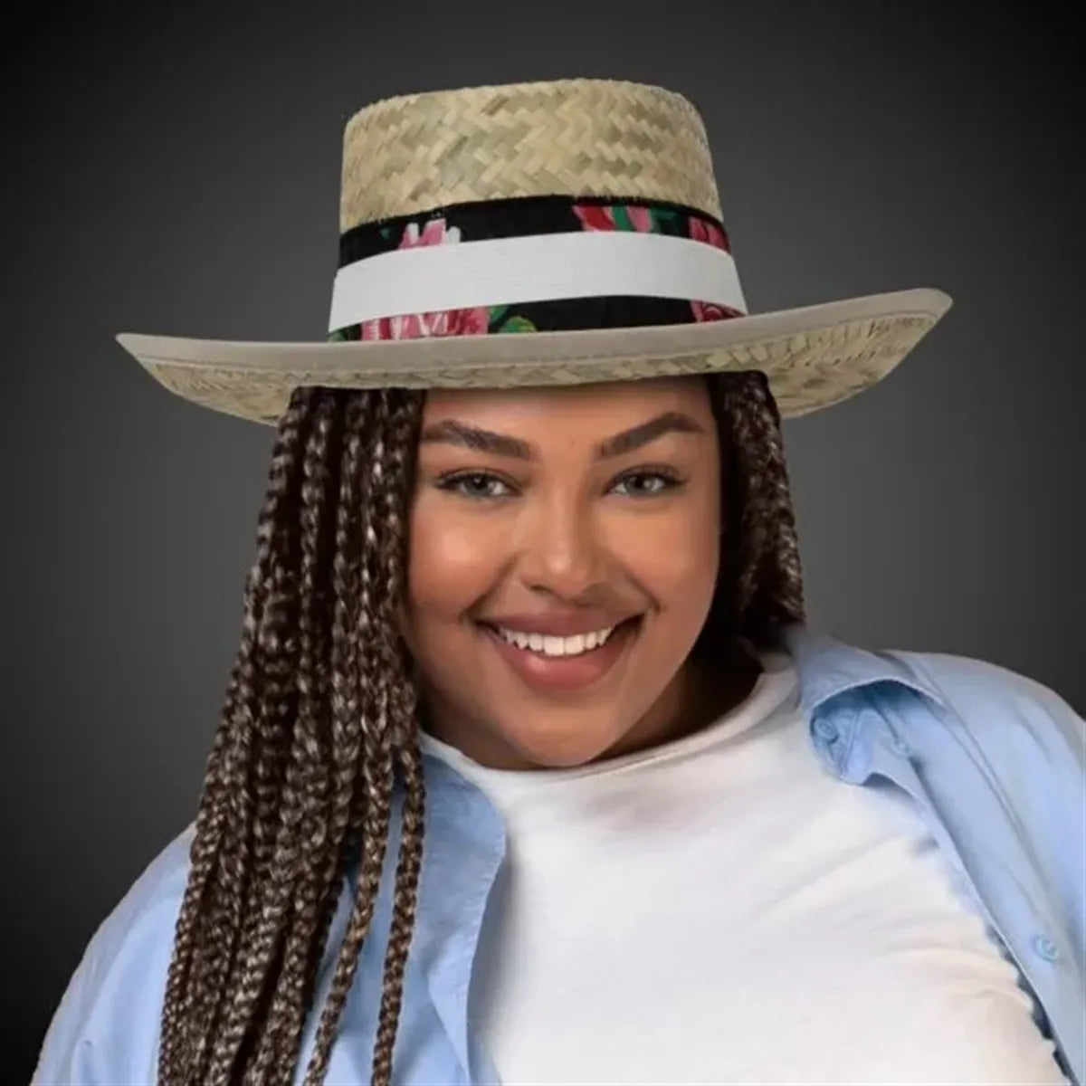 Straw Gambler Hat