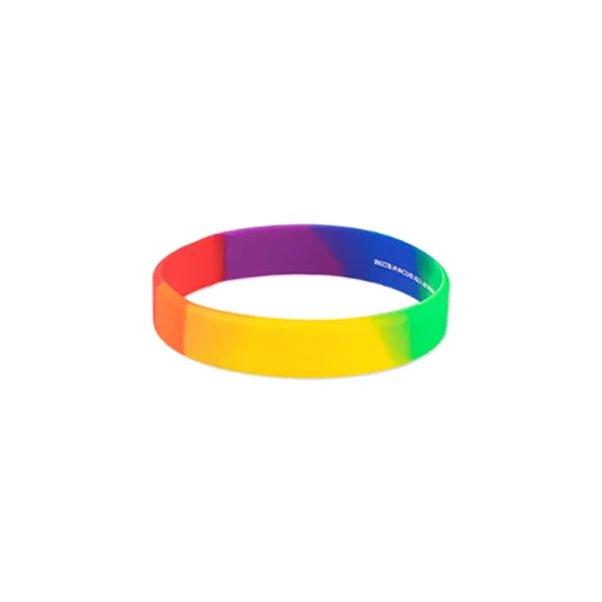 Debossed Rainbow Silicone Wristband