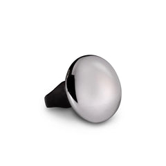 Light-Up Silver Button Ring
