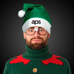 Felt Santa Hat — Green or Blue