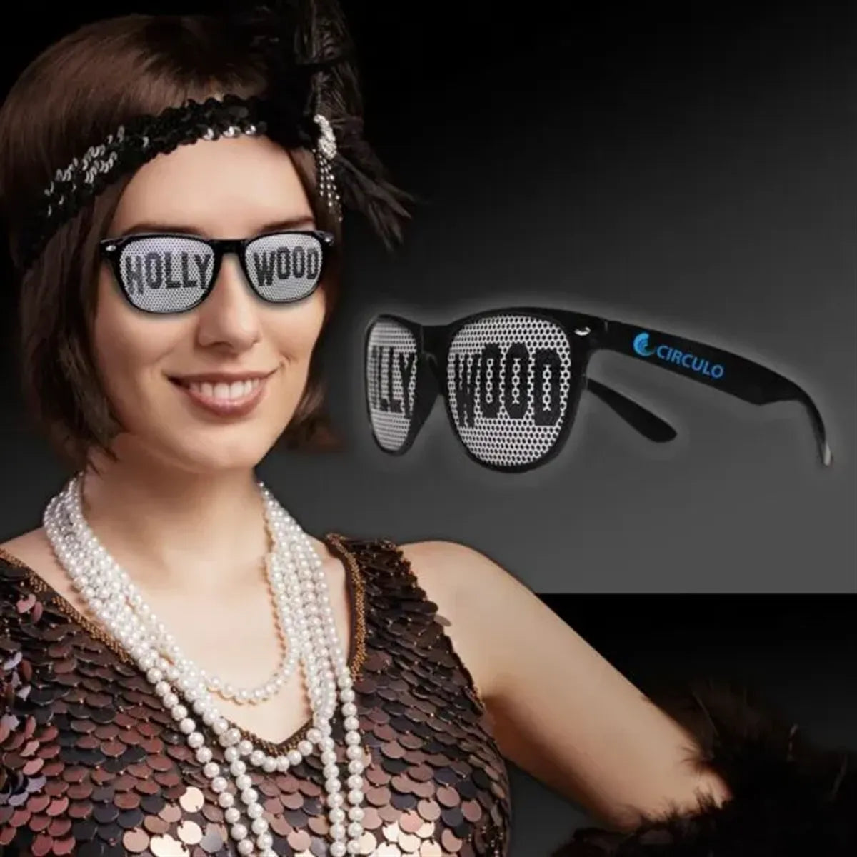 Hollywood Imprinted-Lens Sunglasses