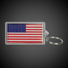 US Flag Keychain