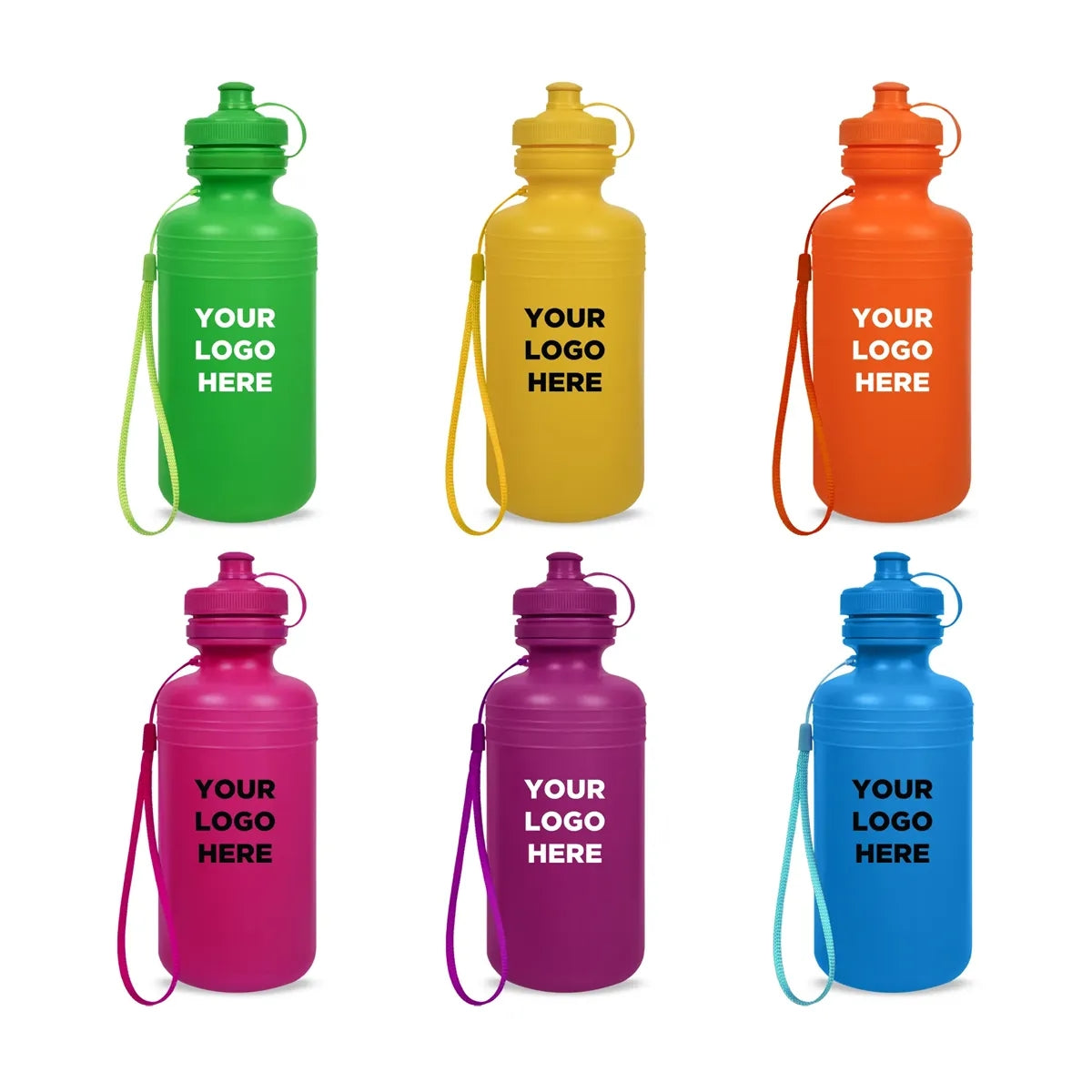Neon Water Bottle — Assorted Colors