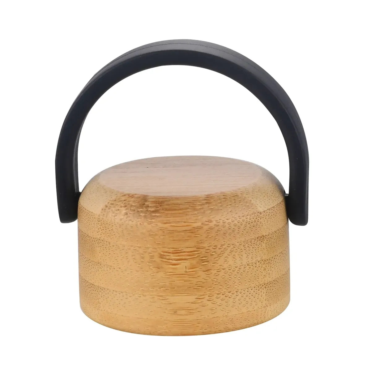 21 oz Glass Stripe Bottle with Bamboo Lid