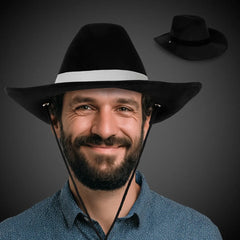 Black Foam Cowboy Hat