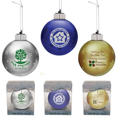 Light Up Glass Holiday Christmas Tree Ornament
