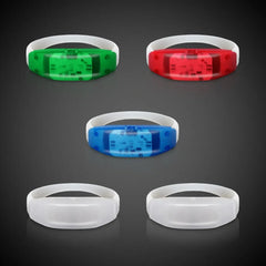 Sound-Activated Light-Up Stretch Bracelet — Pink