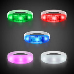 Sound-Activated Light-Up Stretch Bracelet — Pink