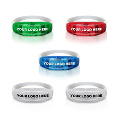 Sound-Activated Light-Up Stretch Bracelet — Pink