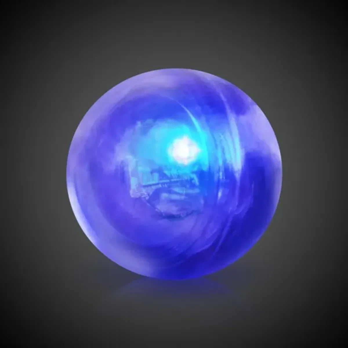Light-Up Bouncing Flash Ball — Blue with Blue Light