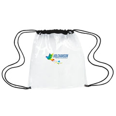 Clear Game Drawstring Backpack