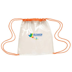 Clear Game Drawstring Backpack