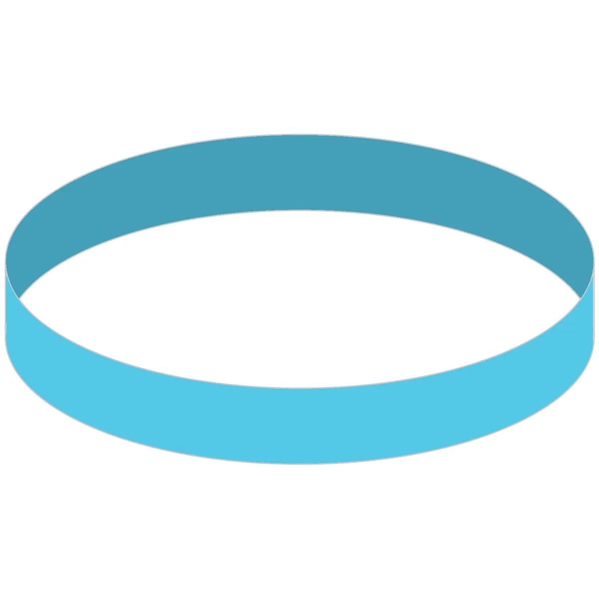 Silicone Wristband with Colorfill