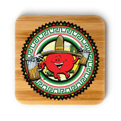 Eco Bamboo Square Magnet
