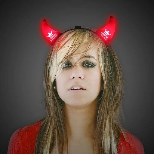Light-Up Red Devil Horn Head Bopper