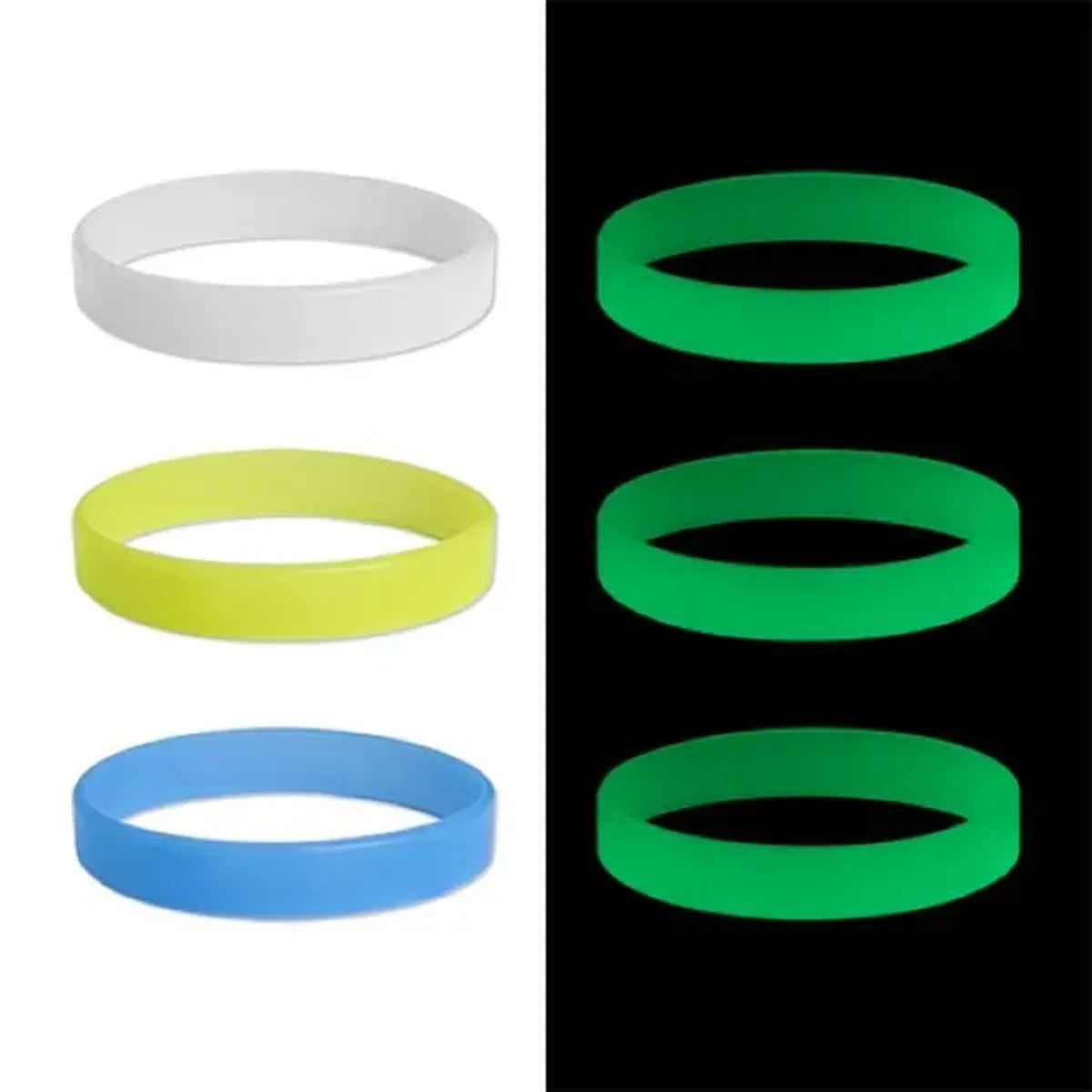 Glow In The Dark Silicone Bracelet